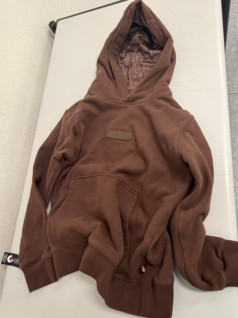 ETHIKA Kids' Brown Hooded Sweatshirt